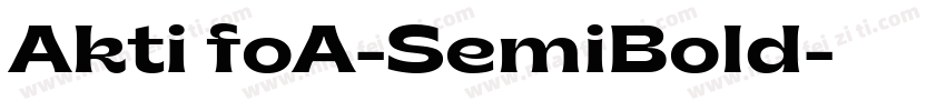 Akti foA-SemiBold字体转换